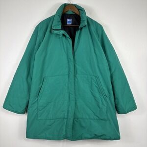 Vintage Frostline Kit Coat Mens Large Teal Winter Barn Long Jacket 3M Thinsulate